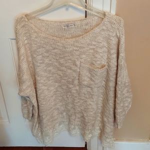 Cream color light sweater